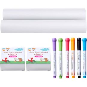 VEVOR Easel Accessory Set, 32 PCS Kid's Art Easel Painting Kit Including Chalks, Dry-Erase Markers & Paper Rolls, Supplies Set for Standing Art Easel, Painting Accessories for Toddlers Boys and Girls in Kuwait
