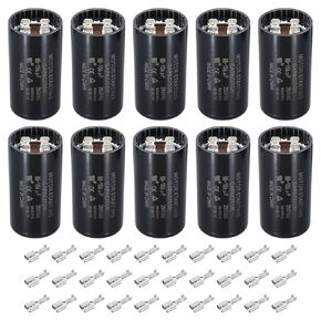 PATIKIL Motor Start Capacitor, 5 Pcs 189-227uF/Mfd 220-250V 50/60Hz CD60 Run Capacitor Motor Round Starting Capacitor for Electric Motor Starts Running