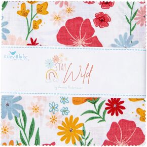 Amanda Niederhauser Stay Wild 5" Stacker 42 5-inch Squares Charm Pack Riley Blake Designs 5-15210-42