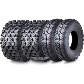 Set 4 WANDA Sport ATV Tires 23x7-10 23x7x10 Front & 22x11-10 22x11x10 Rear GNCC (Grand National Cross Country) Race Tires 10063/10268
