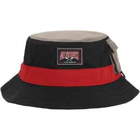 Bioworld Naruto Akatsuki Cloud Black Bucket Hat with Side Pocket