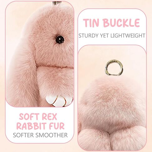 Bunnylulu Keychain, Bunny Lulu Keychain, Bunny Keychain Plush With Exquisite Box, For Christmas Gifts in Saudi Arabia
