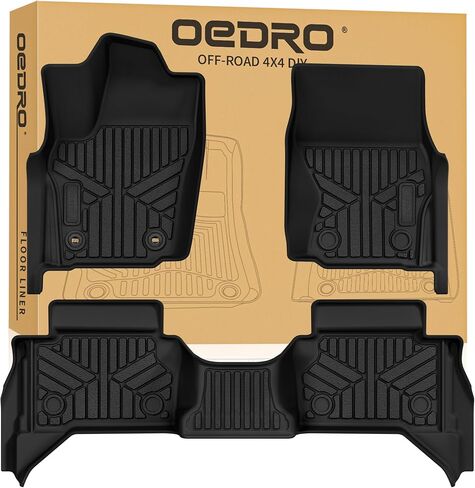 OEDRO Truck Bed Mat Fit for 2024 Toyota Tacoma 5FT Bed Mat, TPE All Weather 2024 Tacoma 5FT Heavy Duty Pickup Bed Liner Accessories, Black in Saudi Arabia