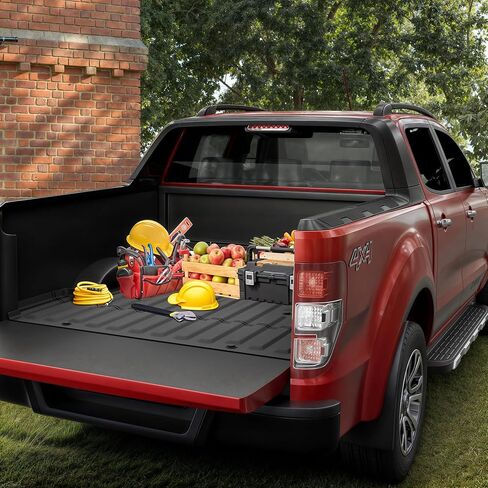 OEDRO Truck Bed Mat Fit for 2024 Toyota Tacoma 5FT Bed Mat, TPE All Weather 2024 Tacoma 5FT Heavy Duty Pickup Bed Liner Accessories, Black in Saudi Arabia