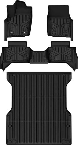 OEDRO Truck Bed Mat Fit for 2024 Toyota Tacoma 5FT Bed Mat, TPE All Weather 2024 Tacoma 5FT Heavy Duty Pickup Bed Liner Accessories, Black in Saudi Arabia