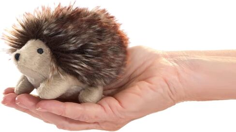 Folkmanis Mini Hedgehog Finger Puppet, Brown, 1 EA in Saudi Arabia