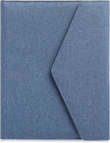 حافظة مفكرة قانونية احترافية من Paper Junkie، دفتر ملاحظات أزرق قابل للطي للمكتب والأعمال والعمل ومنظم مجلد حامل الوسادة للمستندات (12.5x10) in Kuwait