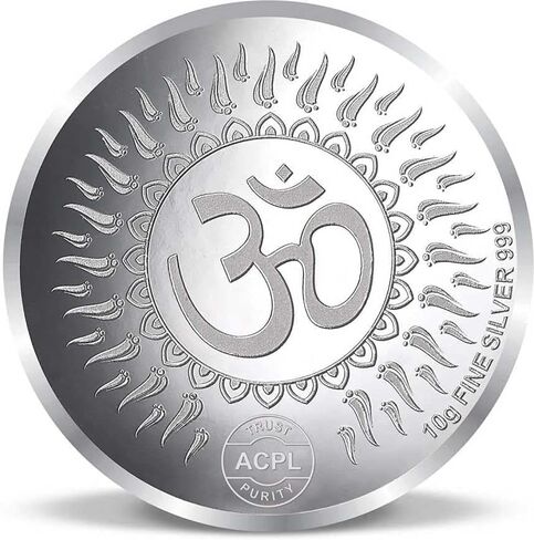 Luxmi laxmi Ganesh Ji Diwali Deepawali Dhanteras Coin 10 جرام 999 عملة فضية نقية حزمة من 2 in Saudi Arabia