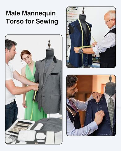 Female Mannequin Dress Form, Women Mannequin Torso for Sewing with Adjustable Metal Stand, Retail Mannequin Body, Clothing Dress Jewelry Display Manikin Body in Kuwait