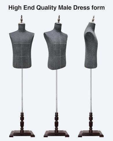 Female Mannequin Dress Form, Women Mannequin Torso for Sewing with Adjustable Metal Stand, Retail Mannequin Body, Clothing Dress Jewelry Display Manikin Body in Kuwait