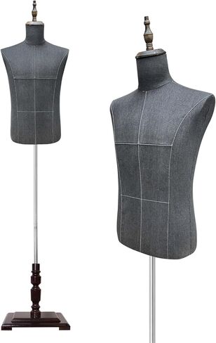 Female Mannequin Dress Form, Women Mannequin Torso for Sewing with Adjustable Metal Stand, Retail Mannequin Body, Clothing Dress Jewelry Display Manikin Body in Kuwait