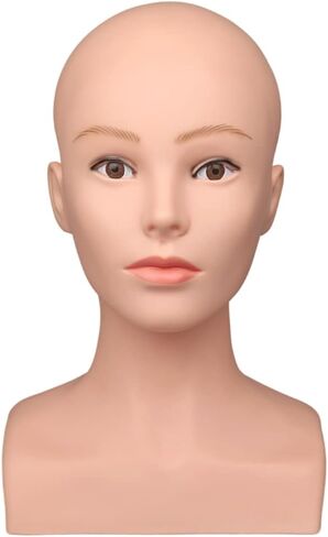 Wig Mannequin Head With Shoulders,Foam Manikin Head For Wigs Female,Wig Head Mannequin For Styling,Mannequin Head For Wigs Display Glasses, Hats in Saudi Arabia