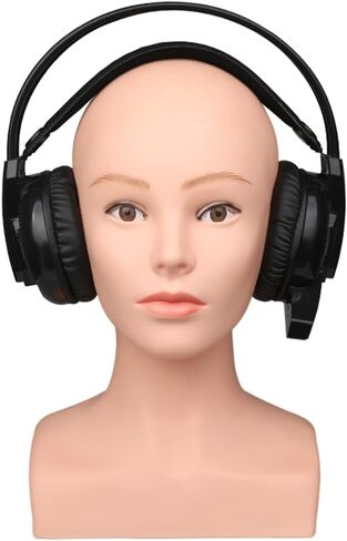 Wig Mannequin Head With Shoulders,Foam Manikin Head For Wigs Female,Wig Head Mannequin For Styling,Mannequin Head For Wigs Display Glasses, Hats in Saudi Arabia