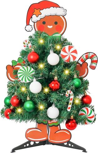 Nightmare Before Christmas Mini Tree Jack Head Arms and Legs Xmas Tree Decorative Tabletop Tree with Light Small Tree for Indoor Home Decorations Gothic Themed Party in Saudi Arabia
