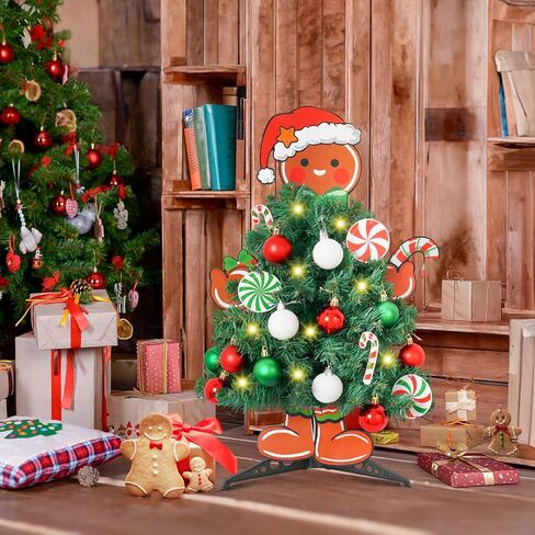 Nightmare Before Christmas Mini Tree Jack Head Arms and Legs Xmas Tree Decorative Tabletop Tree with Light Small Tree for Indoor Home Decorations Gothic Themed Party in Saudi Arabia