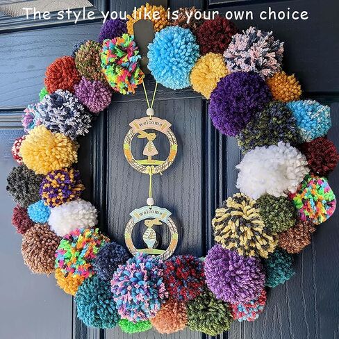 مجموعة صانعة بوم بومس مكونة من 4 أحجام و4 ألوان لمشروع حياكة غزل الصوف DIY وصناعة كرات بوم بومس مختلفة يمكنك صنعها بنفسك in Kuwait