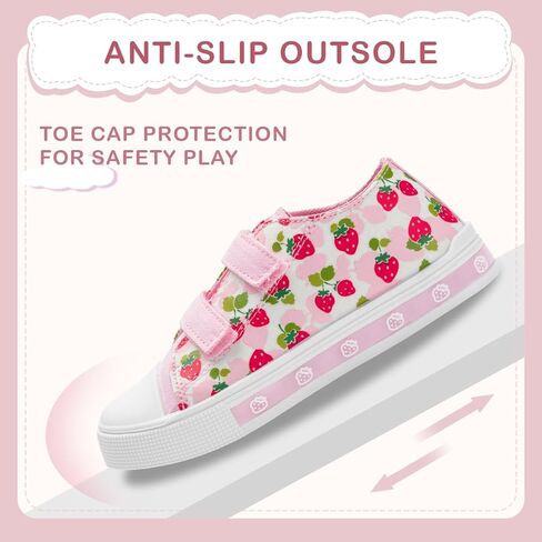 EUXTERPA Toddler Sneakers Kids Light Up Canvas Shoes Girls Boys Outdoor Casual Adjustable Strap Sneaker with Patterns in Saudi Arabia