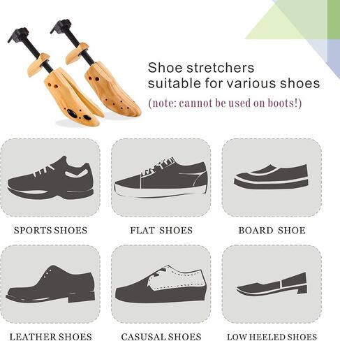 HC7 Shoe Stretcher Men,Shoe Expander widener Stretches Both Length And Width,2-Way Men's Shoe Stretcher Fits US Men's Large Size 9-14 Shoes in Saudi Arabia