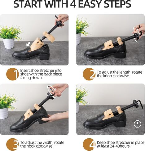HC7 Shoe Stretcher Men,Shoe Expander widener Stretches Both Length And Width,2-Way Men's Shoe Stretcher Fits US Men's Large Size 9-14 Shoes in Saudi Arabia