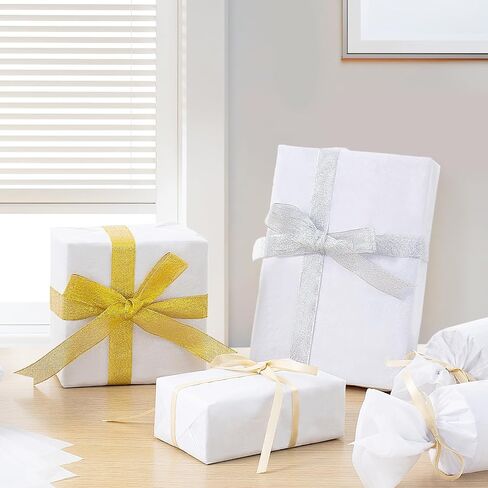Simetufy ورق مناديل أبيض لحقائب الهدايا، 75 ورقة مقاس 14 × 20 بوصة ورق تغليف أبيض للتغليف، مجموعة مناديل تغليف الهدايا للعطلات، وأعياد الميلاد، والكريسماس، وديكور الحفلات والحرف اليدوية اليدوية in Saudi Arabia