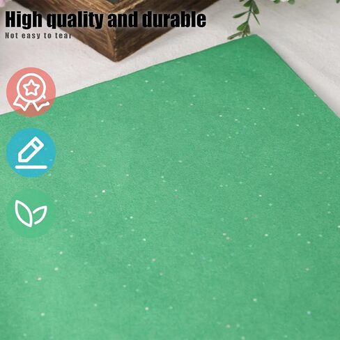 Koogel 120 Sheets White Glitter Tissue Paper, 20"x14" Tissue Paper with Glitter Sparkle Gift Wrapping Tissue Paper for Wedding Birthday DIY Project in Saudi Arabia