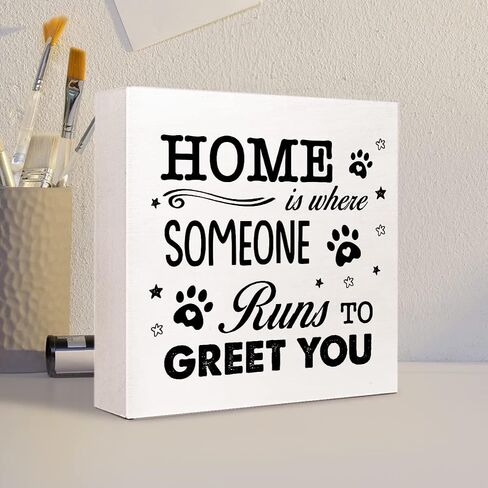 All You Need is a Dog and the Beach Wooden Sign Desk Decor,Rustic Dog Quote Wood Block Sign Desk Decorations for Dog Mom Home Bedroom Beach House Shelf Table Decor Gifts in Saudi Arabia