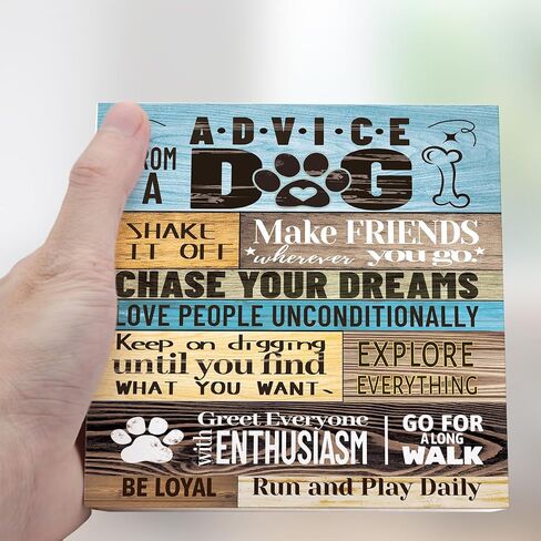 All You Need is a Dog and the Beach Wooden Sign Desk Decor,Rustic Dog Quote Wood Block Sign Desk Decorations for Dog Mom Home Bedroom Beach House Shelf Table Decor Gifts in Saudi Arabia