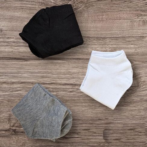 No Show Socks for Men, 9 Pairs, Athletic Ankle Socks, White, Black, Grey, Medium, Black/White/Gray in Saudi Arabia