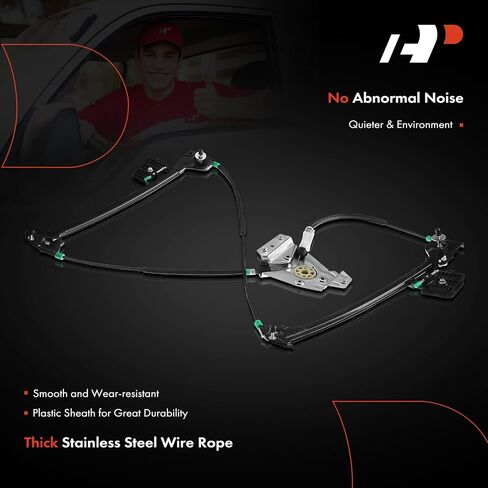 A-Premium Electric Power Window Regulator Without Motor Compatible with Dodge Challenger 2008-2021 Front Left Driver Side in Saudi Arabia