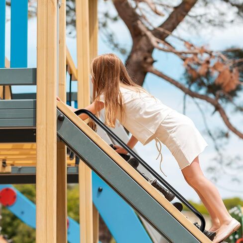 Lounsweer 4 Pack 37 Inch Playhouse Ladder Handle Black Monkey Bars Metal Safety Handles Grab Handle Bars for Kids Playground Accessories for Outdoor Games Backyard Ladder House Tree House in Saudi Arabia