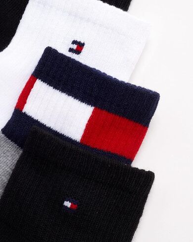 Tommy Hilfiger Mens Athletic Socks Cushion Quarter Cut Ankle Socks (6 Pack), Size 7-12, White Assorted in Saudi Arabia