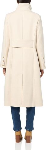 Kenneth Cole Women's Classic Wool Walker W Three Button Stand Collar and Back Belt Detail in Saudi Arabia