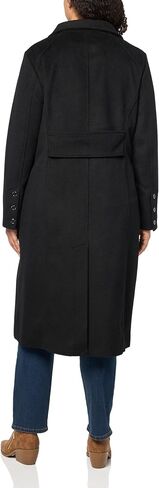 Kenneth Cole Women's Classic Wool Walker W Three Button Stand Collar and Back Belt Detail in Saudi Arabia
