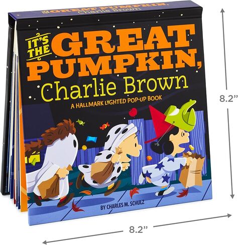 Hallmark Peanuts It's The Great Pumpkin, Charlie Brown Lighted Pop-Up Book, Gift for Kids in Saudi Arabia