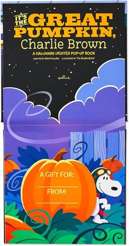 Hallmark Peanuts It's The Great Pumpkin, Charlie Brown Lighted Pop-Up Book, Gift for Kids in Saudi Arabia