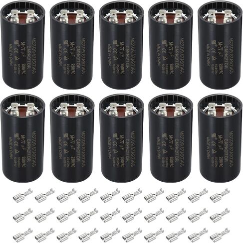 PATIKIL Motor Start Capacitor, 5 Pcs 189-227uF/Mfd 220-250V 50/60Hz CD60 Run Capacitor Motor Round Starting Capacitor for Electric Motor Starts Running in Saudi Arabia