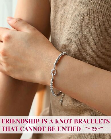 UNGENT THEM Friendship is a Knot Bracelet Friendship Gifts for Women Best Friend Birthday Christmas Gifts Ideas in Saudi Arabia