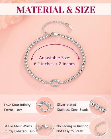 UNGENT THEM Friendship is a Knot Bracelet Friendship Gifts for Women Best Friend Birthday Christmas Gifts Ideas in Saudi Arabia