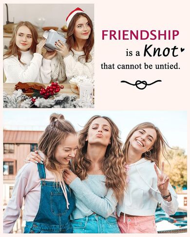 UNGENT THEM Friendship is a Knot Bracelet Friendship Gifts for Women Best Friend Birthday Christmas Gifts Ideas in Saudi Arabia