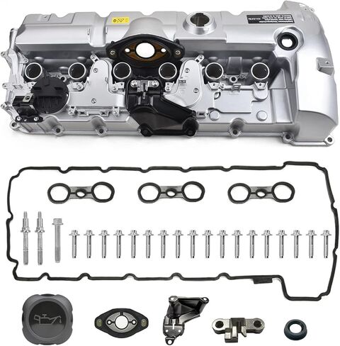 Upgrade Aluminum Valve Covers Compatible with N51 N52 3.0L BMW 128I 323I 328I 328XI X3 X5 Z4 2007-2013 Replace 11127552281 11127552280 in Saudi Arabia