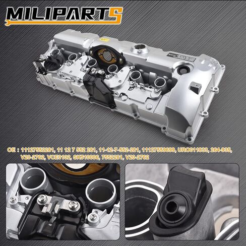 Upgrade Aluminum Valve Covers Compatible with N51 N52 3.0L BMW 128I 323I 328I 328XI X3 X5 Z4 2007-2013 Replace 11127552281 11127552280 in Saudi Arabia