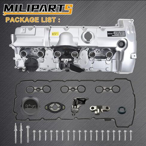 Upgrade Aluminum Valve Covers Compatible with N51 N52 3.0L BMW 128I 323I 328I 328XI X3 X5 Z4 2007-2013 Replace 11127552281 11127552280 in Saudi Arabia