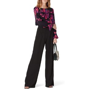 Victor Alfaro Collective Rent The Runway Pre-Loved Painted Floral Peplum Top