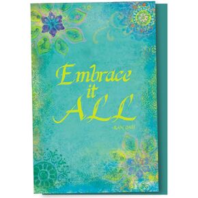 Tree-Free Greetings EcoNotes Stationary- Blank Note Cards with Envelopes, 4" x 6", Bouquet of Light, Zen Themed, Boxed Set of 12 (FS66555)