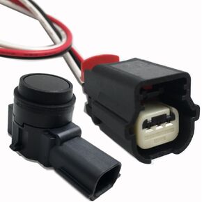 PDC Parking Sensor & Connector Plug pigtail Kit Compatible with Buick Chevy GMC GM 84153946 52050134, 23130107, 23428268