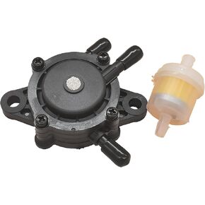 Vacuum Fuel Pump with Fuel Filter for Kohler 17HP-25 HP Small Engine Lawn Mower Tractor for Honda for Yamaha for John Deere