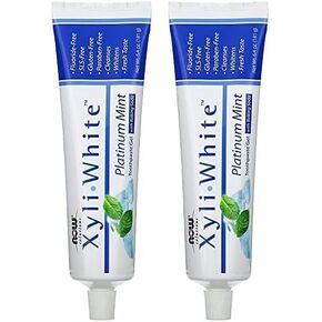NOW Solutions, Xyliwhite™ Toothpaste Gel, Charcoal Refresh With Activated Charcoal, Cleanses and Whitens, Fresh Taste, 6.4-Ounce