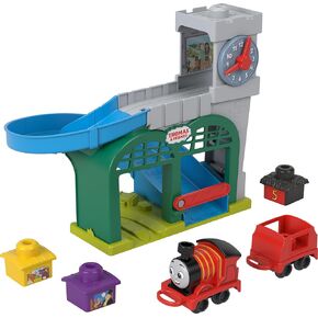 Thomas & Friends Toddler Toy My First Knapford Station Train Playset with Stack & Wobble Cargo for Kids Ages 18+ Months