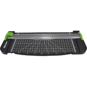 Westcott Paper Cutter 12" Paper Trimmer Scrapbooking Tool, Black