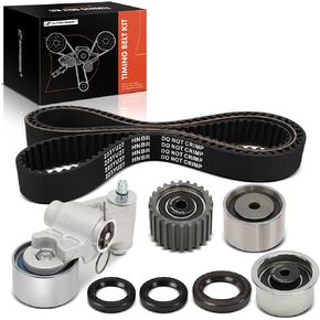A-Premium Engine Timing Belt Kit with Tensioner & Idler Sprocket & Seal Compatible with Subaru Outback 00-12, Impreza 99-11, Forester 99-10, Legacy 99-12 & Saab 9-2X 05-06, SOHC H4